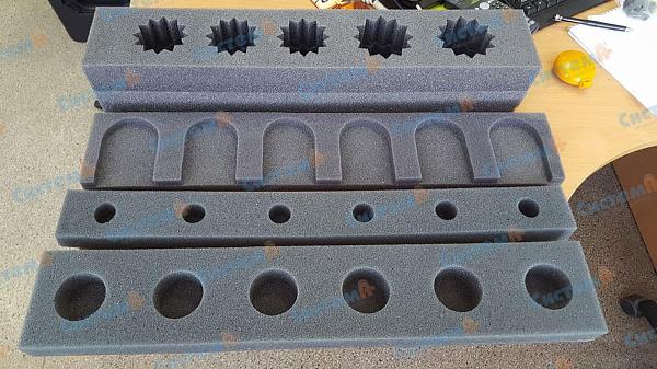 Лазерная резка ложемента из поролона Лазерная резка ложемента из поролона